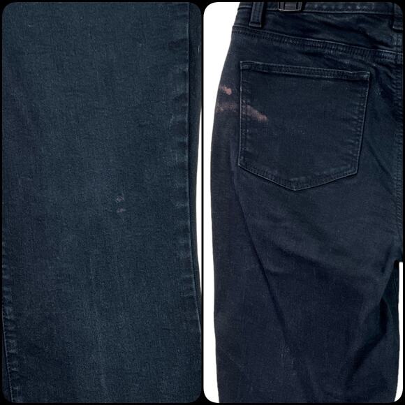 Talbots Flawless High Rise Straight Leg Five Pocket Jeans Black 10 Petite - Picture 6 of 13